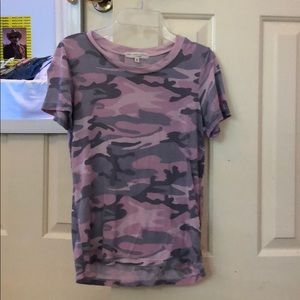 Pink camo T-shirt